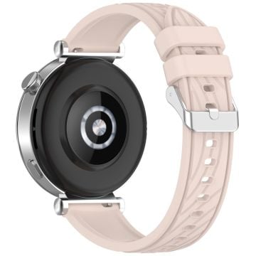 Huawei Watch GT 5 Pro 46 mm / GT 5 46 mm / GT 4 46 mm ersättningsarmband 22 mm texturerat silikonarmband - Rosa