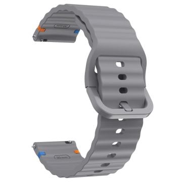 22 mm silikonarmband Xiaomi Watch S4 Sport / Redmi Watch 5 Active Wave Design klockarmband - Grå