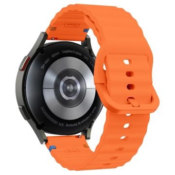 20 mm silikonarmband Garminactive 5 / Garmin vivoactive 5 / Venu Sq Wave Design klockarmband - Orange