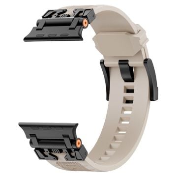 Apple Watch Series 49mm - 45mm - 44mm - 42mm Flexibelt klockarmband - Svart / Stjärnljus