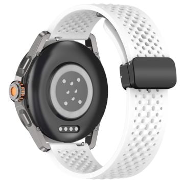 Xiaomi Watch S4 Sport / Redmi Watch 5 Active Silikonarmband 22mm Ersättningsarmband med vikbart spänne - Vit