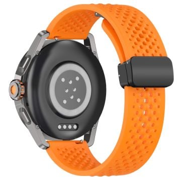 Xiaomi Watch S4 Sport / Redmi Watch 5 Active Silikonarmband 22mm Ersättningsarmband med vikbart spänne - Orange