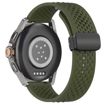 Xiaomi Watch S4 Sport / Redmi Watch 5 Active Silikonarmband 22mm Ersättningsarmband med vikbart spänne - Militärgrön