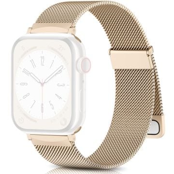 Apple Watch Series 49mm - 45mm - 44mm - 42mm Metallarmband Klockarmband - Retro Guld