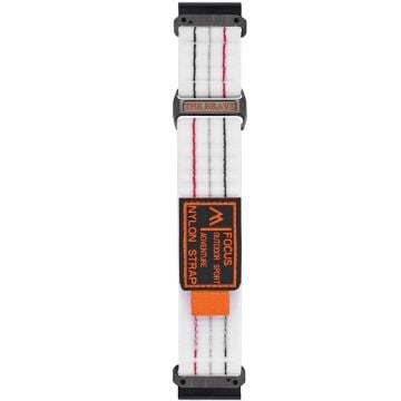 Garmin Fenix 8 47mm / Fenix E 47mm Magic Tape Nylon Strap Universal 22mm Watch Band - White