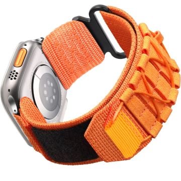 Nylon Loop Klockarmband Apple Watch 10 42mm / 9 8 7 41mm / SE (2023) (2022) / SE 6 5 4 40mm / 3 2 1 38mm - Orange