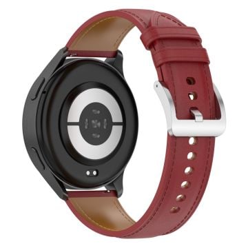 22mm Klockarmband Huami Amazfit Bip 5 / GTR 47mm / GTR 2 / GTR 2e Armband i äkta koskinn med snabbkoppling - Röd