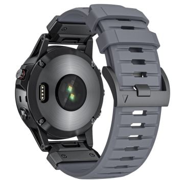 26 mm Fluorubberarmband Garmin Fenix 8 51 mm / Enduro 3 / Instinct 2X Universal Watch Band - Grå