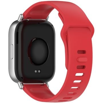 Xiaomi Redmi Watch 5 Active Silicone Watch Band Colorful Buckle Wrist Strap - Red