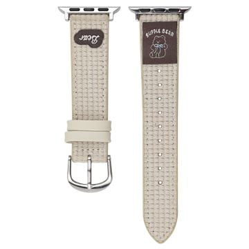 Waffle Texture Nylon Watch Band Watch Band Apple Watch Series 10 42mm - Beige