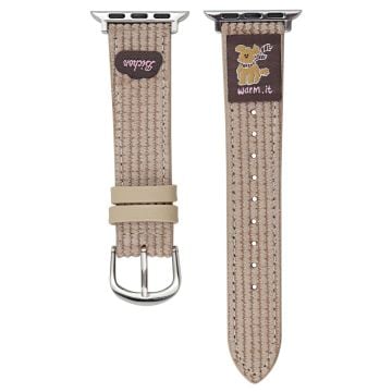 Waffle Texture Nylon Watch Band Watch Band Apple Watch Series 10 42mm - Apricot