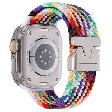 Wrist Strap Apple Watch Series 10 46mm Parachute Buckle Nylon Watch Band - Rainbow