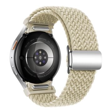 KALEBOL Magnetic Watch Strap Samsung Galaxy Watch FE 40mm / Watch7 / 6 / 6 Classic / 5 / 5 Active / 5 Pro / 4 / 4 Classic / 4 Active Braided Band - Starlight