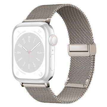 KALEBOL Magnetic Buckle Watch Band Apple Watch Series 10 42mm Stainless Steel Strap - Starlight