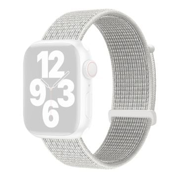 KALEBOL Nylon Watch Band Apple Watch Series 10 42mm Wrist Strap - Reflective White