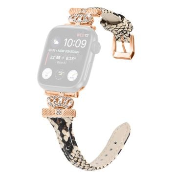 Rose Gold Buckle Strap Apple Watch Series Universal 41mm/40mm/38mm armband - Ormstruktur