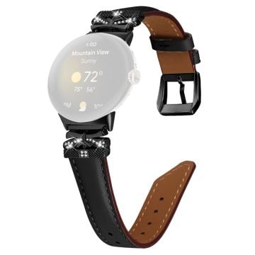 Google Pixel Watch / Watch 2 Klockarmband Svart spänne Butterfly Connector klockarmband - Svart