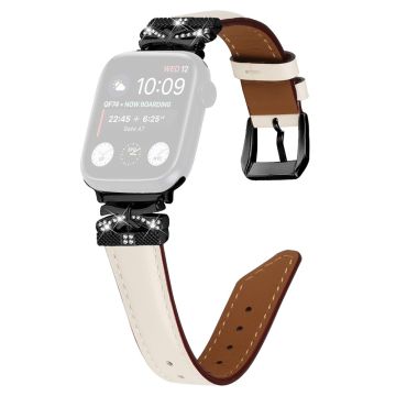 Svart klockarmband med spänne Apple Watch Series Universal 41mm/40mm/38mm - Aprikos