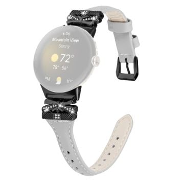 Svart klockarmband med spänne Google Pixel Watch / Pixel Watch 2 Butterfly Connector armband - Grå