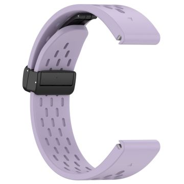 Garmin Fenix 7 / Forerunner 965 / 955 / 945 / 935 Klockarmband 22mm Silikon Andningsbart Armband - Lila