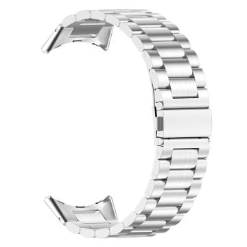 Google Pixel Watch / Watch 2 Klockarmband i rostfritt stål Integrerat ersättningsarmband - Silver