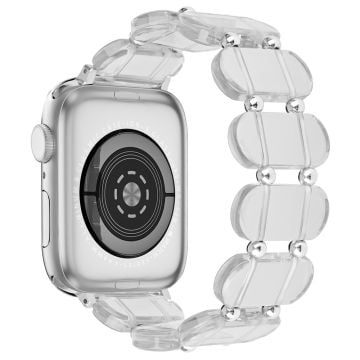 Apple Watch Series 41mm / 40mm / 38mm Klockarmband Elastisk Resin Rem - Transparent