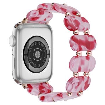 Apple Watch Series 41mm / 40mm / 38mm Klockarmband Elastisk Resin Rem - Rosa