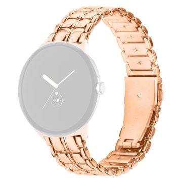 Google Pixel Watch / Watch 2 armband i legering som ersätter klockarmband - Roséguld