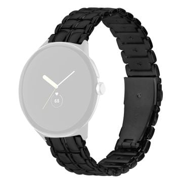 Google Pixel Watch / Watch 2 armband i legering som ersätter klockarmband - Svart