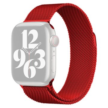 KALEBOL KLB-ML-001 Apple Watch Series 41mm / 40mm / 38mm Milanese metallarmband - Röd