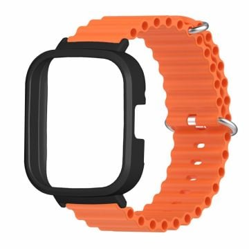 Xiaomi Redmi Watch 3 Sportarmband Ocean Flexibelt klockarmband med fodral - Orange