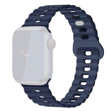 Apple Watch Series 41mm - 40mm - 38mm Universal klockarmband Flexibelt armband - Indigo Blå