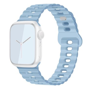 Apple Watch Series 41mm - 40mm - 38mm Universal klockarmband Flexibelt armband - Himmelsblå