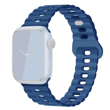 Apple Watch Series 41mm - 40mm - 38mm Universal klockarmband Flexibelt armband - Midnattsblå