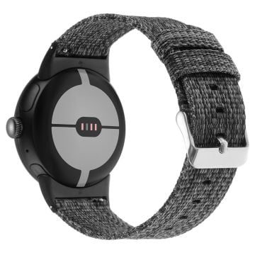 Google Pixel Watch / Watch 2 Nylon Sport Strap Ersättningsarmband - Grå