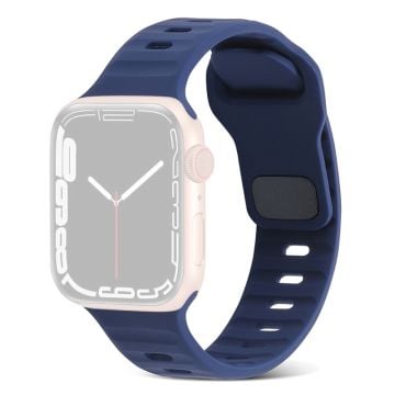 Apple Watch Series 41 mm - 40 mm - 38 mm universellt smart klockarmband flexibelt armband - Mörkblå