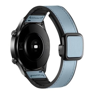 Samsung Galaxy Watch6 / Garmin Venu Sq 2 Klockarmband 20mm PU läder och flexibelt armband - Stjärnklar Blå