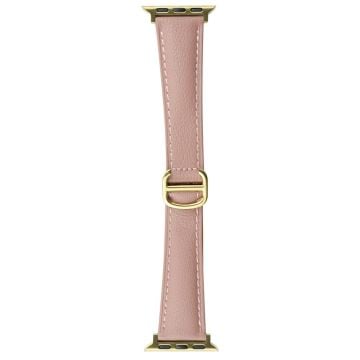 Apple Watch Series 41mm / 40mm / 38mm Klockarmband i koskinnläder Ersättningsklockarmband - Rosa