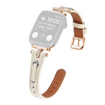 Apple Watch Series 41mm / 40mm / 38mm Klockarmband Grå klockarmband - Aprikos