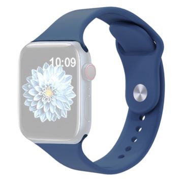 KALEBOL Apple Watch Series 41mm / 40mm / 38mm Silikonarmband, Storlek: S / M - Mörkblå