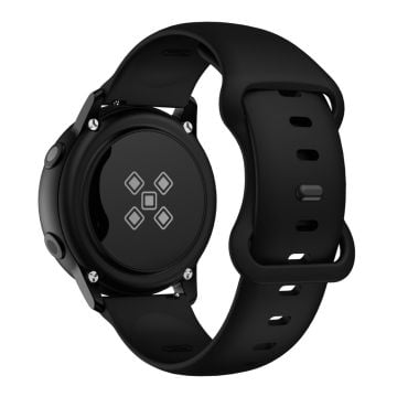 KALEBOL KLB-HDKGJ-001 Samsung Galaxy Watch 22 mm silikonarmband klockarmband med fjärilsspänne - Svart