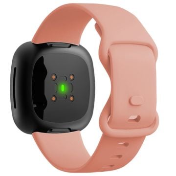 KALEBOL KLB-HDKGJ-001 Fitbit Versa 3 / 4 / Sense / Sense 2 Silikonarmband - Rosa