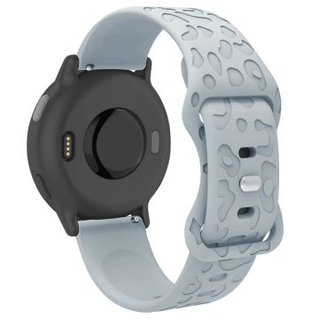 Coros Pace 3 / Apex 46mm / Apex Pro Silikonarmband 22mm Leopard Texture Klockarmband - Molnigt Grå