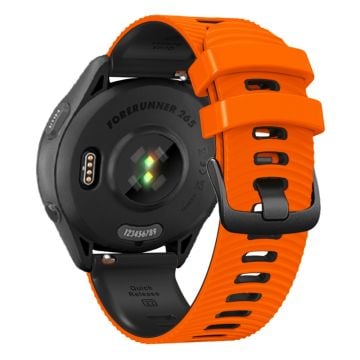 Coros Pace 3 / Apex 46mm / Apex Pro Klockarmband 22mm Dual Color Silikonband - Orange + Svart