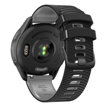 Coros Pace 3 / Apex 46mm / Apex Pro Klockarmband 22mm Dual Color Silikonband - Svart + Grå