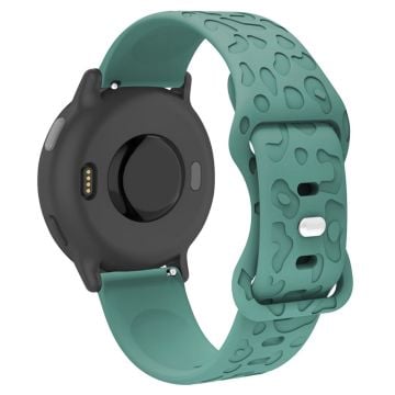 Garmin Venu 2 Plus / vivoactive 5 20mm silikonarmband Leopard Texture Justerbart armband - Grönt Från Tallbarr