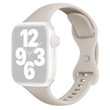 Apple Watch 49mm / 45mm / 44mm / 42mm klockarmband i silikon - Antik Vit