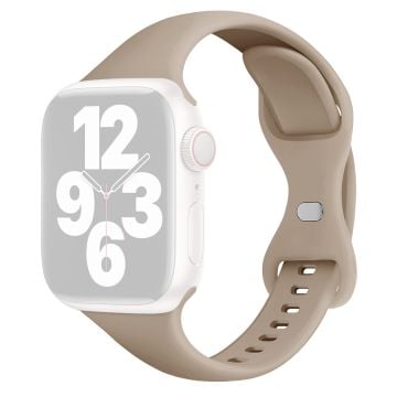 Apple Watch 49mm / 45mm / 44mm / 42mm klockarmband i silikon - Valnöt