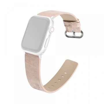 Apple Watch Series 41mm / 40mm / 38mm Marble ersättningsband - Ljusrosa