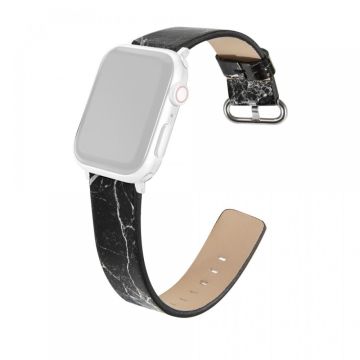 Apple Watch Series 41mm / 40mm / 38mm Marble ersättningsband - Svart